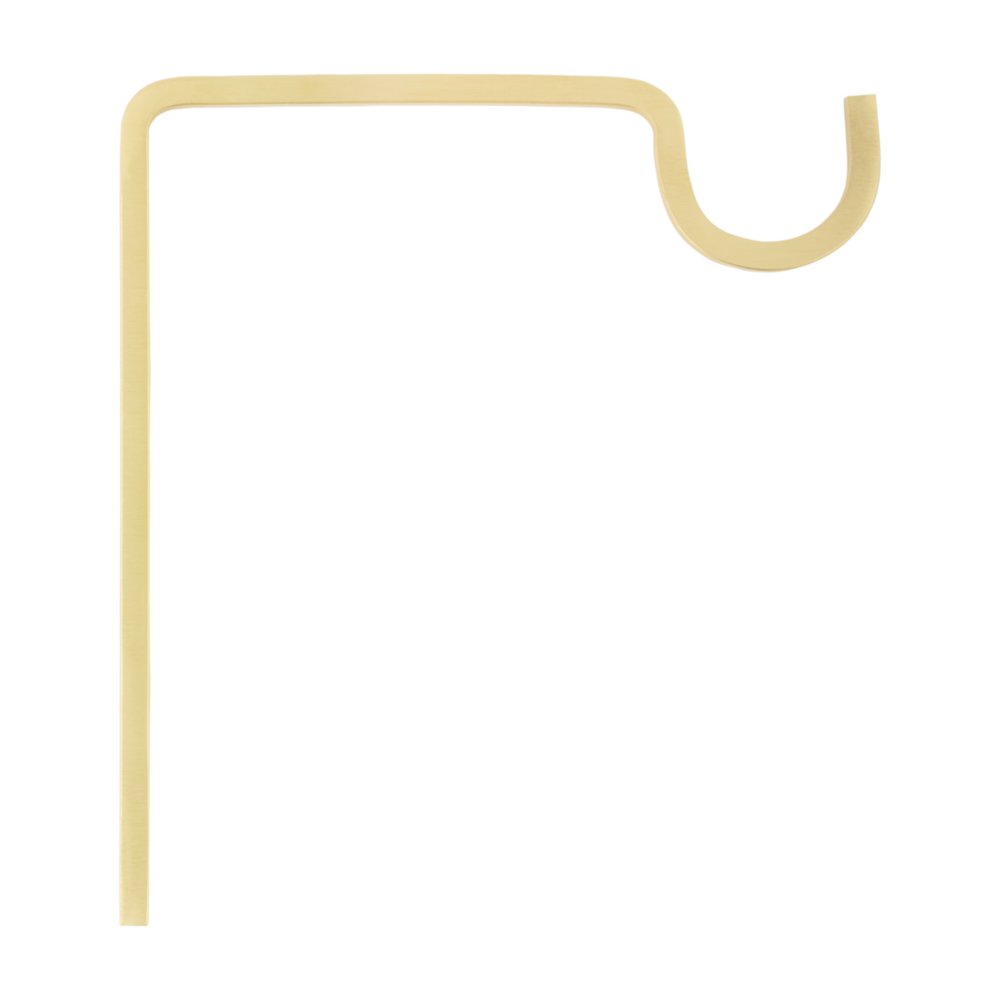 Brushed gold steel extended wall hook for hanging plants in lawn and garden projects under $50 collection