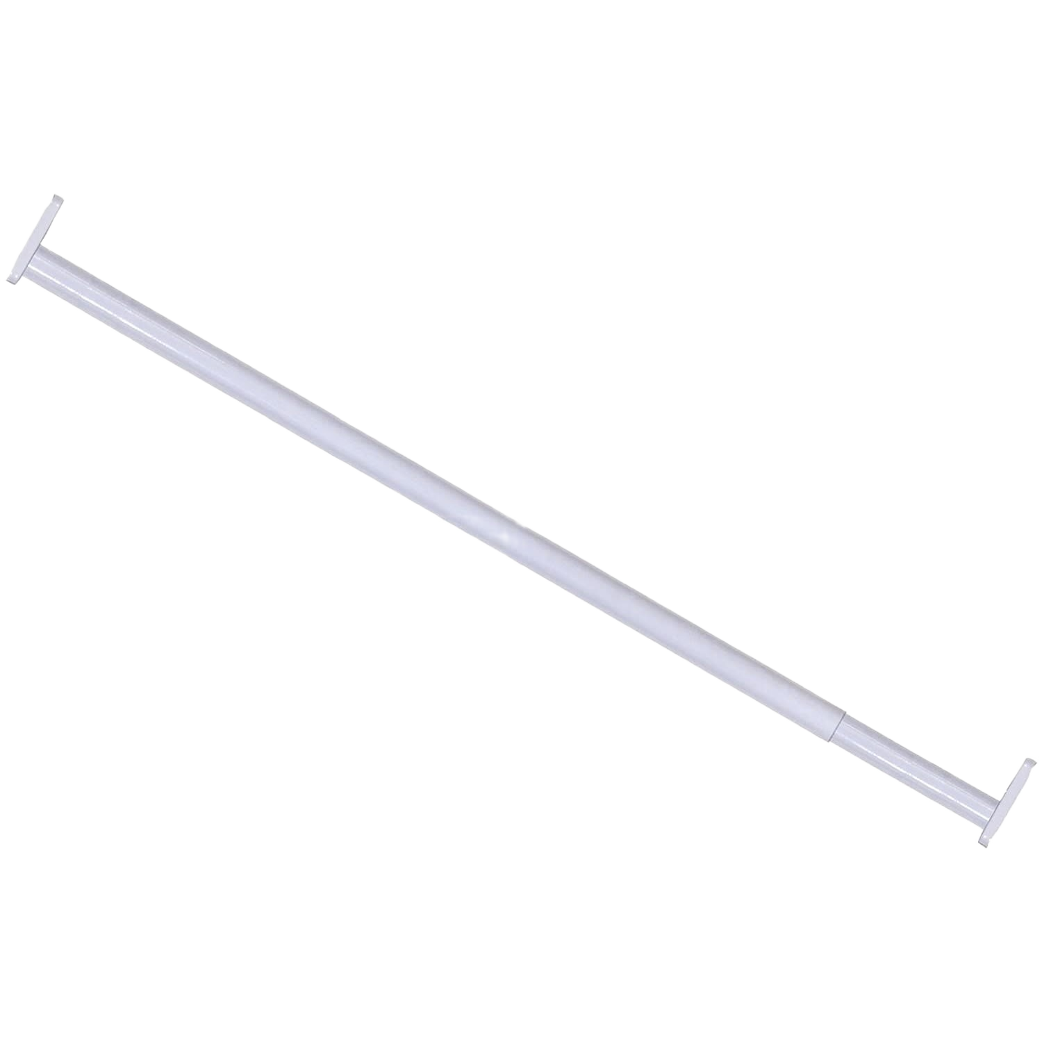 White metal adjustable closet rod with fixed ends for storage and closet organization under $50 collections