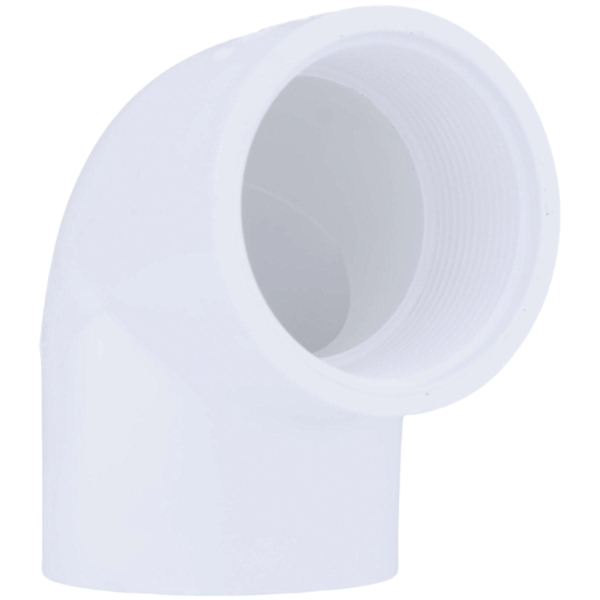 White PVC 90-degree slip and female street elbow pipe fitting for plumbing in Pipes & Fittings and Under $50 category