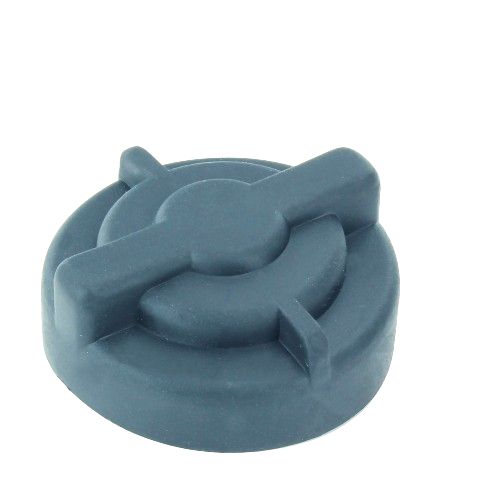 Gray pressure relief valve component with circular design for agricultural machinery repair and maintenance tasks