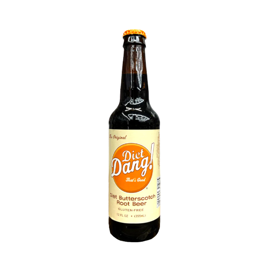 12 oz bottle of gluten-free diet butterscotch root beer from Drinks and Food & Beverage collections