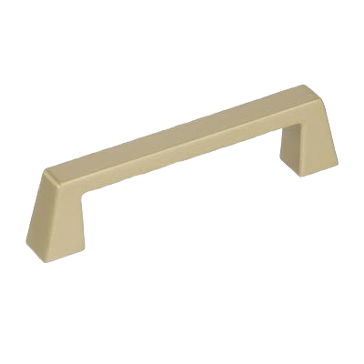 Golden champagne cabinet pull with geometric design for furniture and hardware in home improvement collection