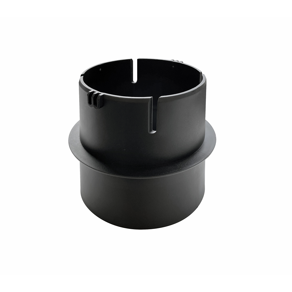 Black plastic bayonet hose adaptor designed for tool dust extraction with camvac fitting for home improvement use