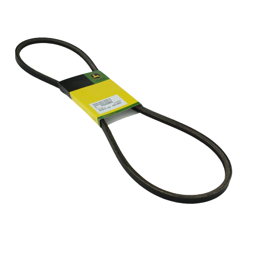 Black V-belt with green and yellow John Deere branded sleeve for automotive and mechanic tool collections under $100