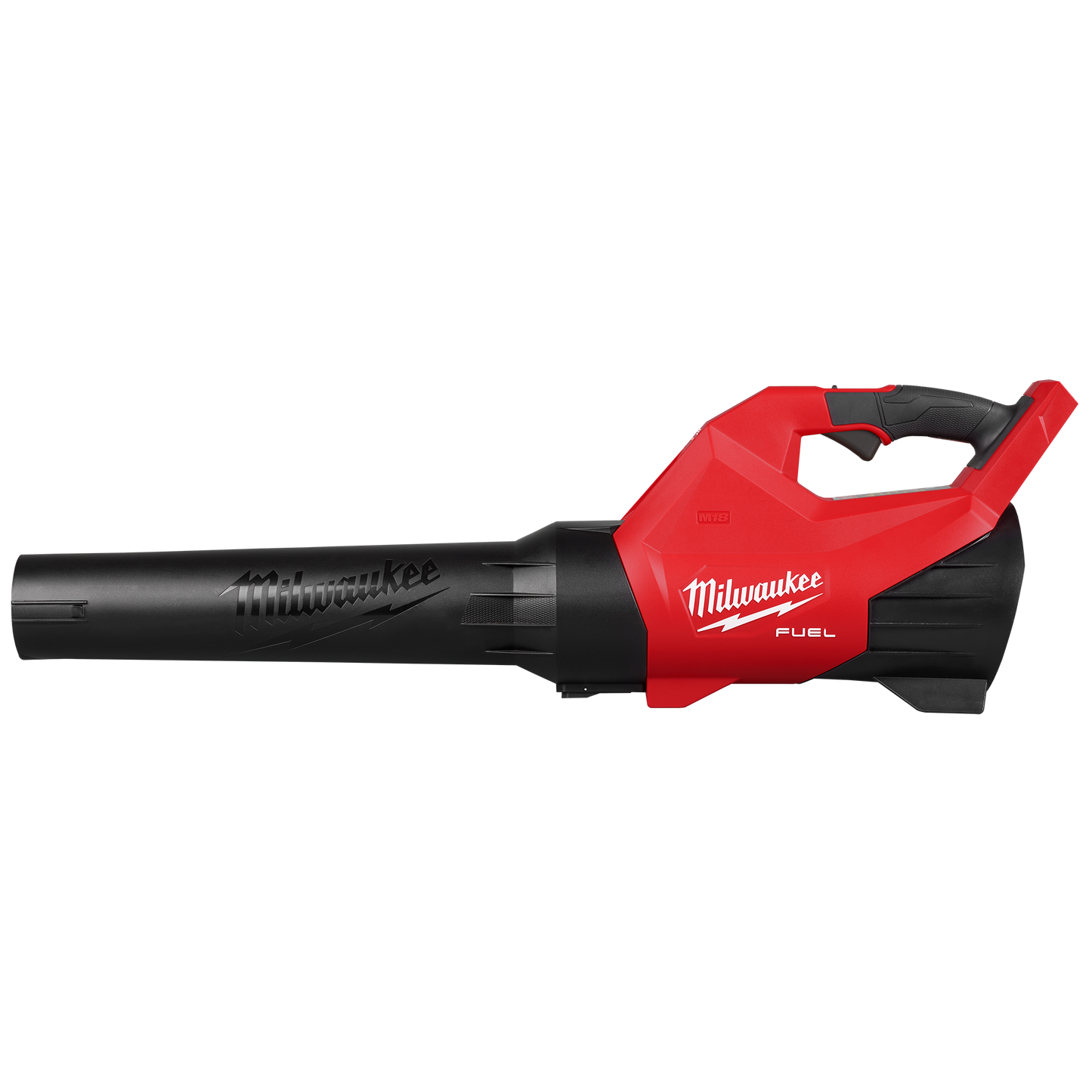 Cordless red and black handheld blower with ergonomic grip designed for outdoor tools and home improvement tasks