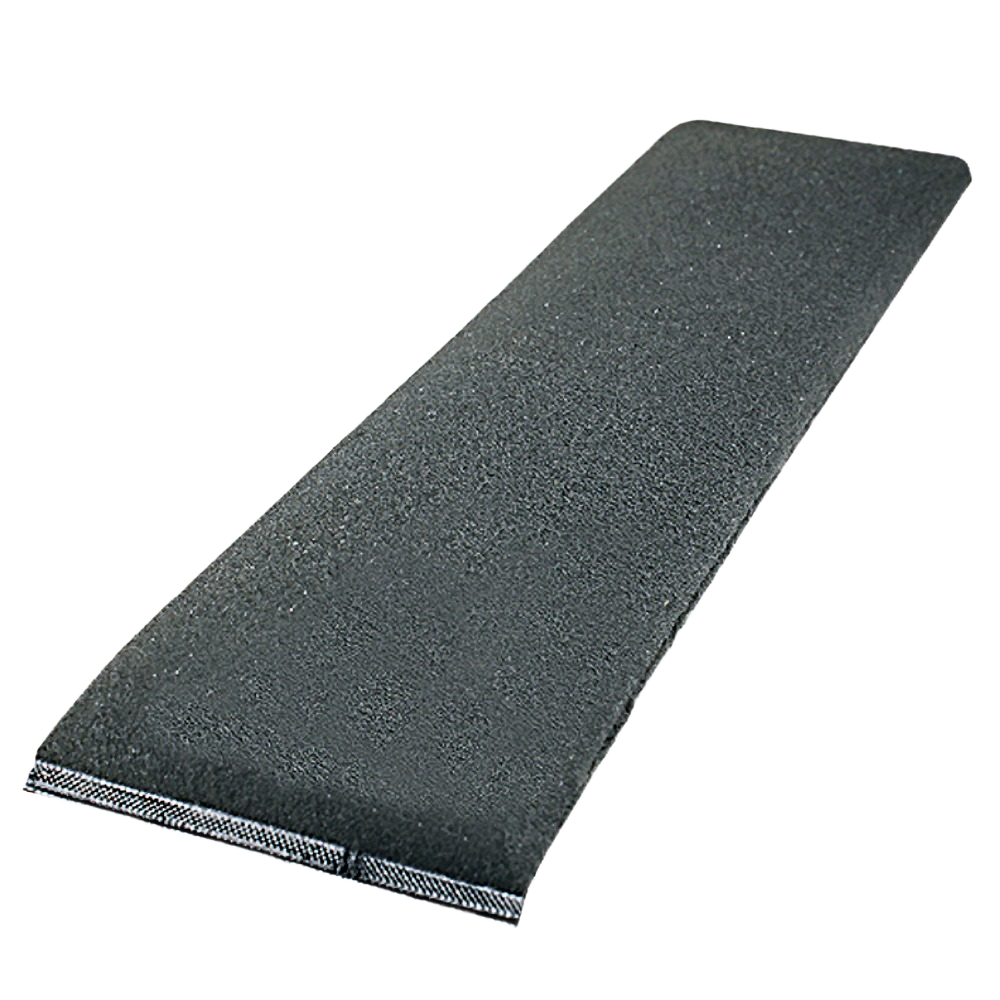 Rectangular black foam pre-filter designed for John Deere equipment in tools and home improvement use