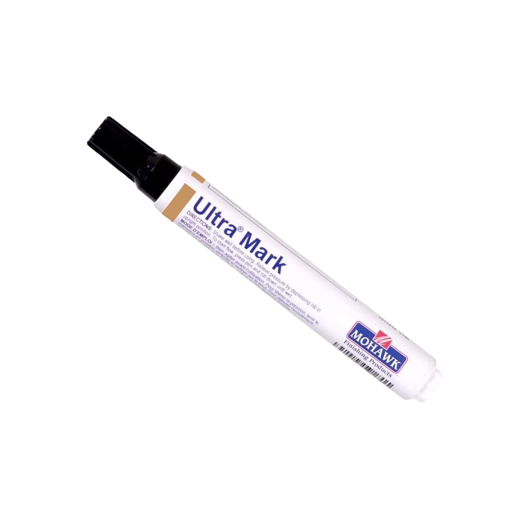 Chestnut-colored wood touch-up marker from Mohawk for quick staining and finishing in home improvement projects