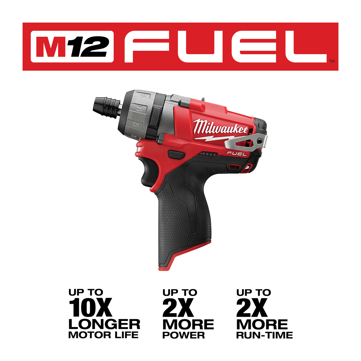 Milwaukee M12 FUEL™ 1/4" Hex 2-Speed Screwdriver