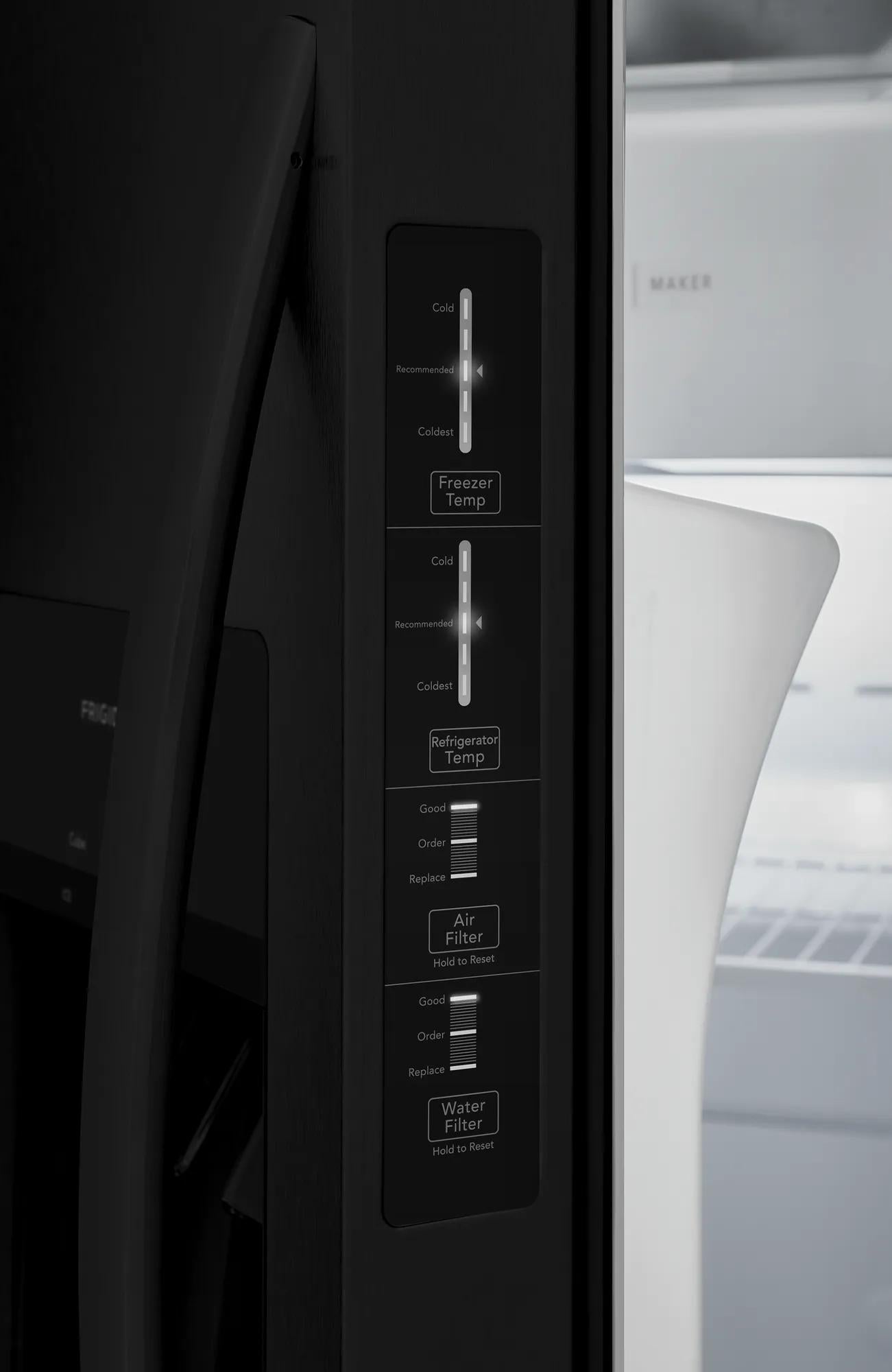 22 Cu. Ft. 33" Standard Depth Side by Side Refrigerator
