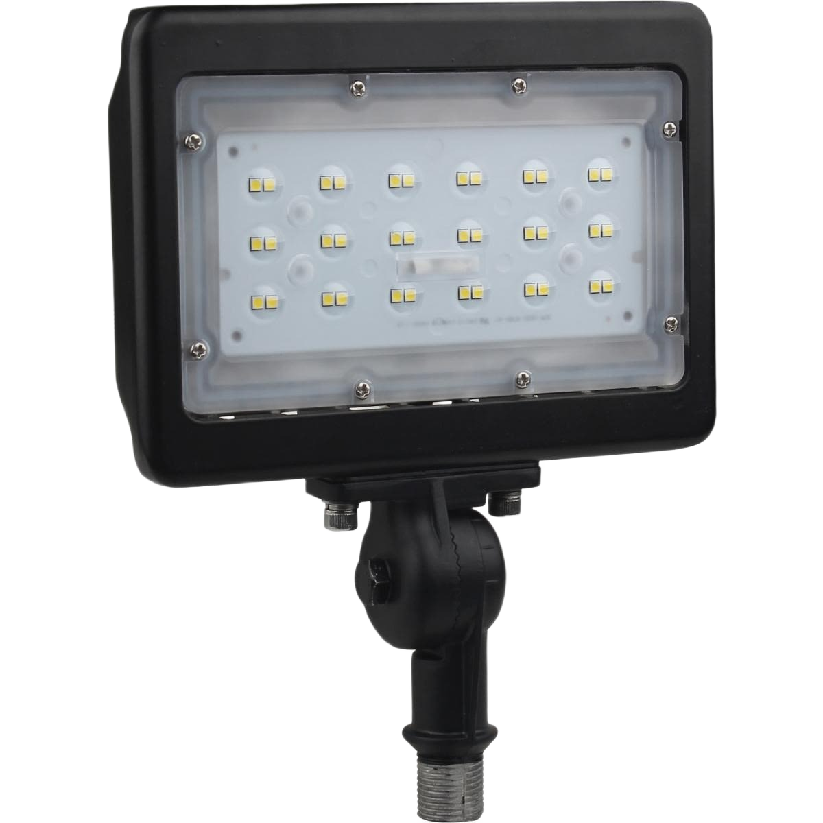 Bronze outdoor LED flood light with adjustable mounting bracket for landscape and outdoor living lighting under $100 collections