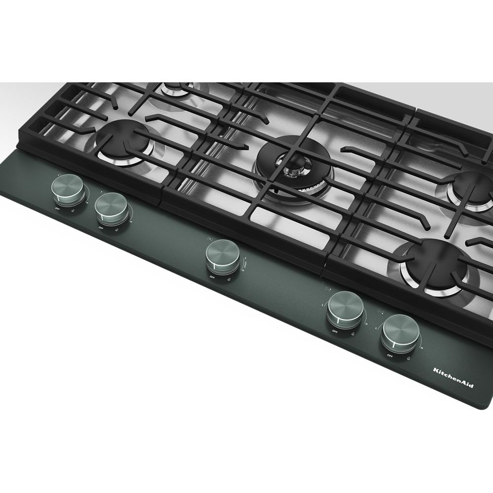 KitchenAid® 36 in. Gas Cooktop with 5 Burners and Integrated Wok Grate