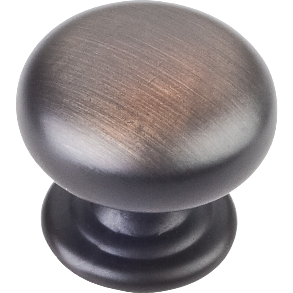 Brushed oil rubbed bronze cabinet knob with rounded top for furniture hardware in home improvement collections under $50
