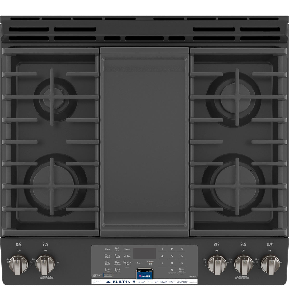 GE® 30" Slide-In Front-Control Convection Gas Range with No Preheat Air Fry