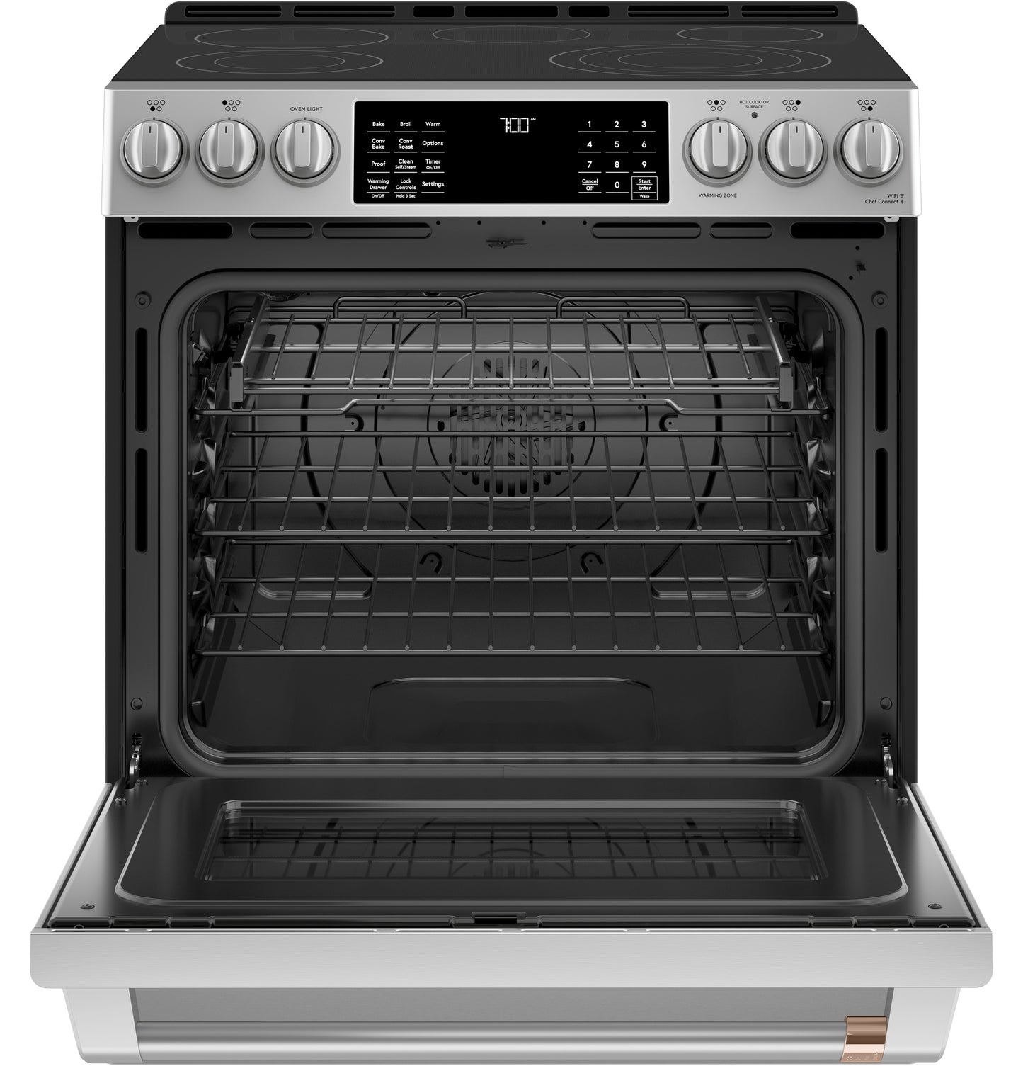 CAFÉ™ 30" Smart Slide-In, Front-Control, Radiant and Convection Range