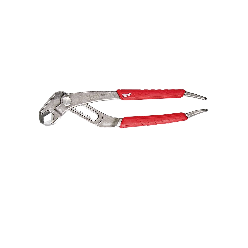 Red-handled hex-jaw pliers with comfort grip designed for precision and durability in tools and home improvement tasks