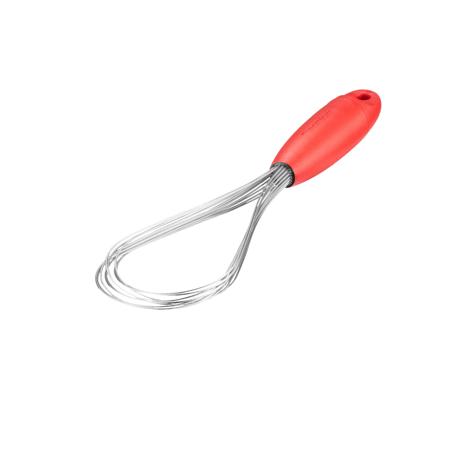 Red stainless steel flisk with ergonomic handle for mixing and blending in kitchen utensils and gadgets collections under $50