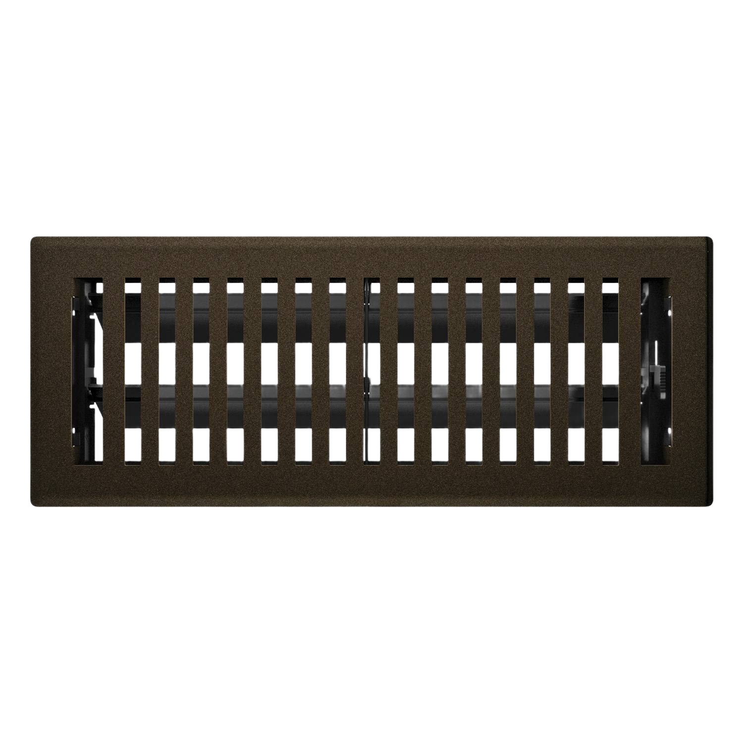 Bronze finish floor register with adjustable vent slots for plumbing and home improvement under $50 collection