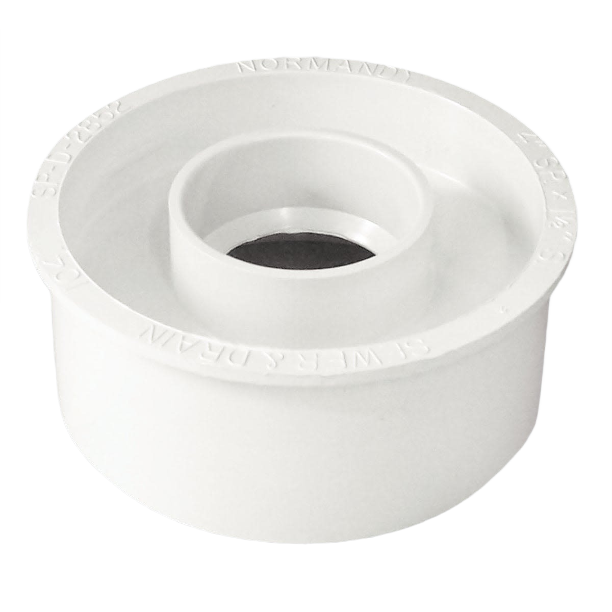 White durable styrene PVC bushing adapter for plumbing pipes in pipes & fittings and under $50 collections