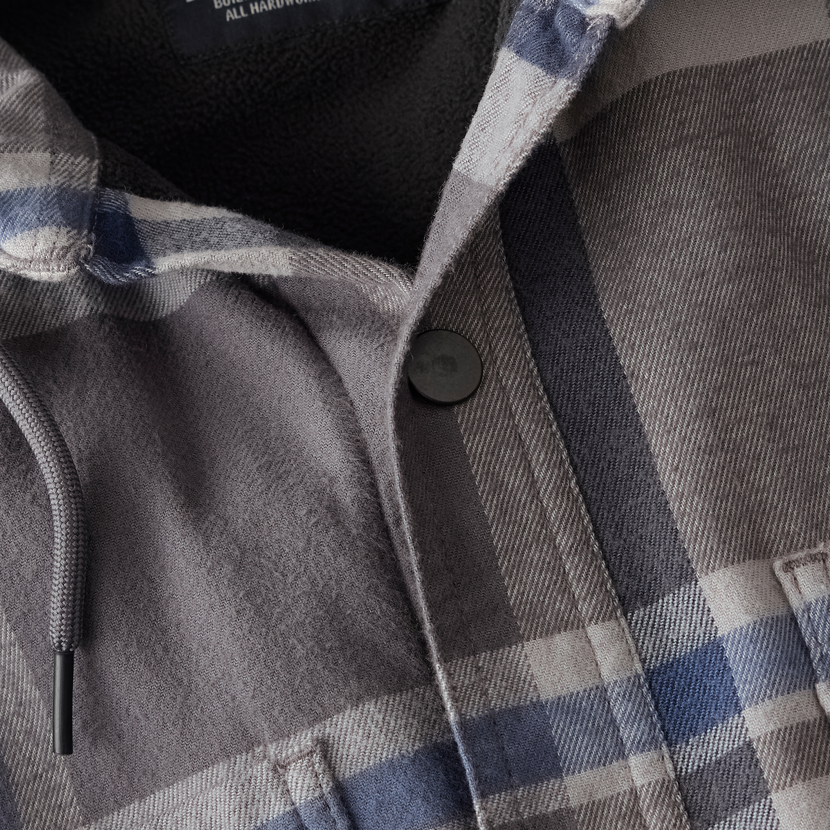 Carhartt Hamilton Relaxed Plaid Shirt Jac - Gravel, Tall Large