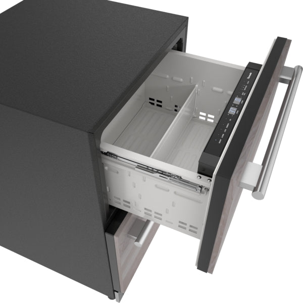 Under counter combo refrigerator and freezer drawer with panel-ready front and digital control from Thermador Appliances collection