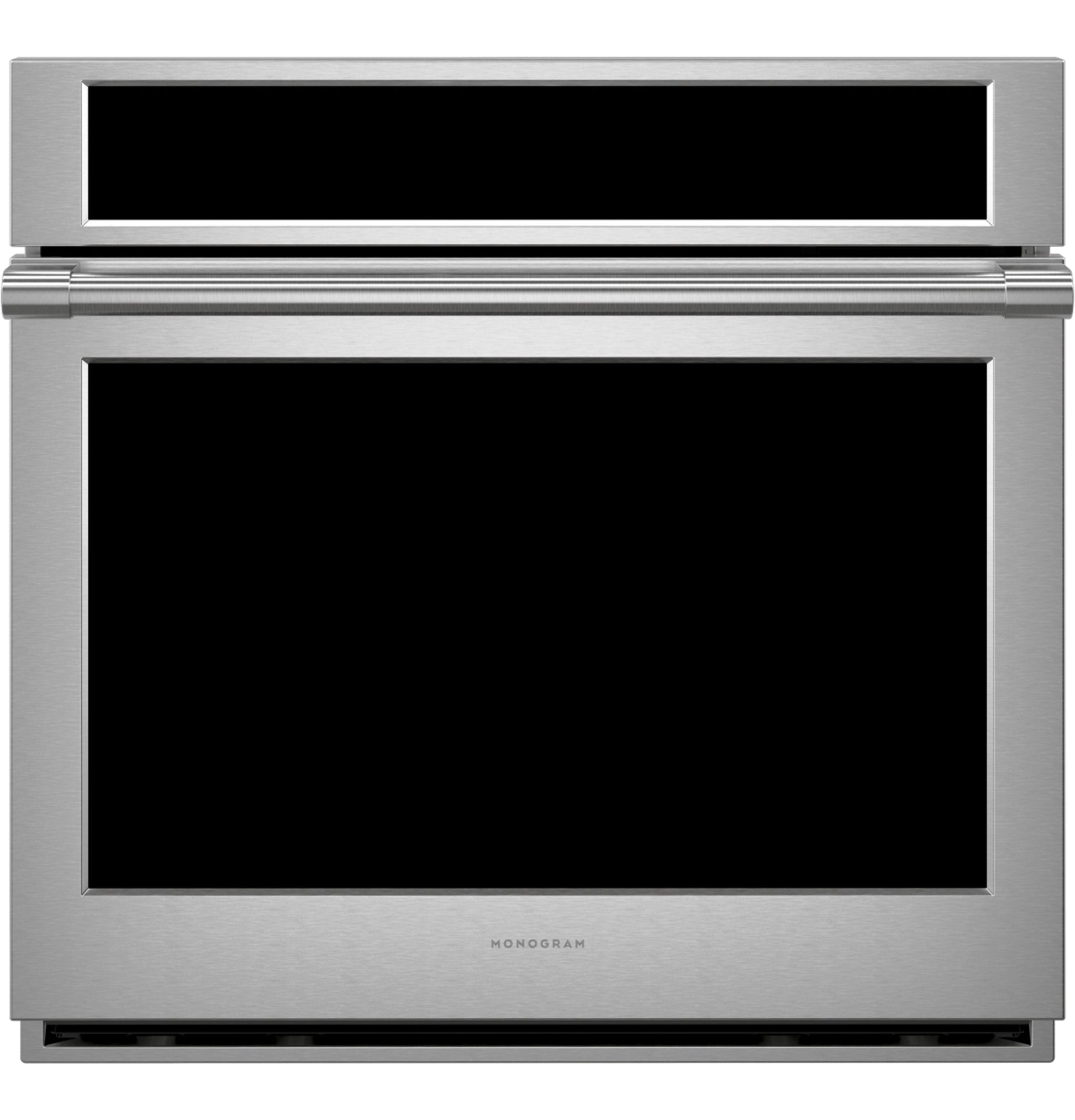 Stainless steel single wall oven with black glass door and digital display from wall ovens and kitchen appliances collection