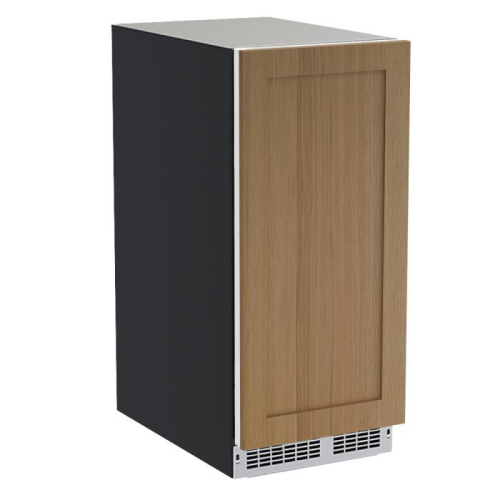 Compact nugget ice machine with wood panel door and stainless steel vent from Kitchen & Kitchenware appliances collection