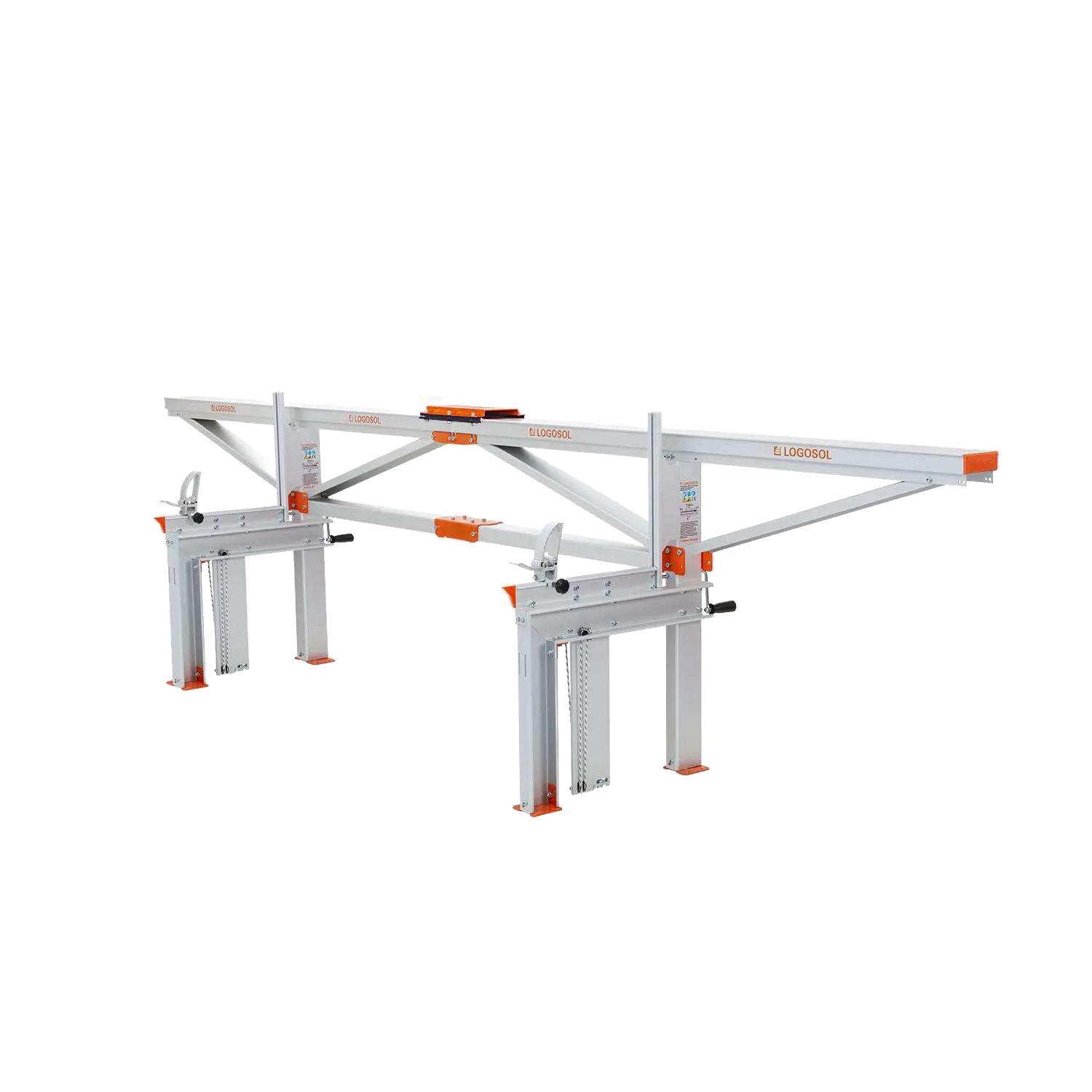 Aluminum frame chain sawmill with dual log lifts for outdoor power tool use in woodworking and home improvement projects