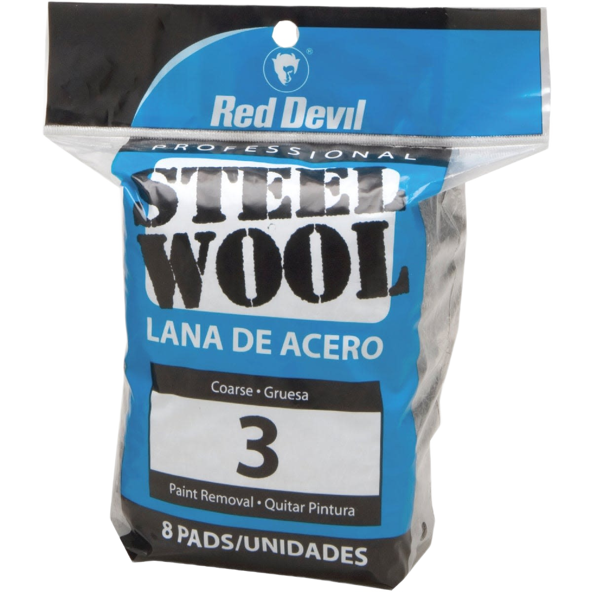 Package of coarse grade steel wool pads for paint removal and home improvement tasks under $50