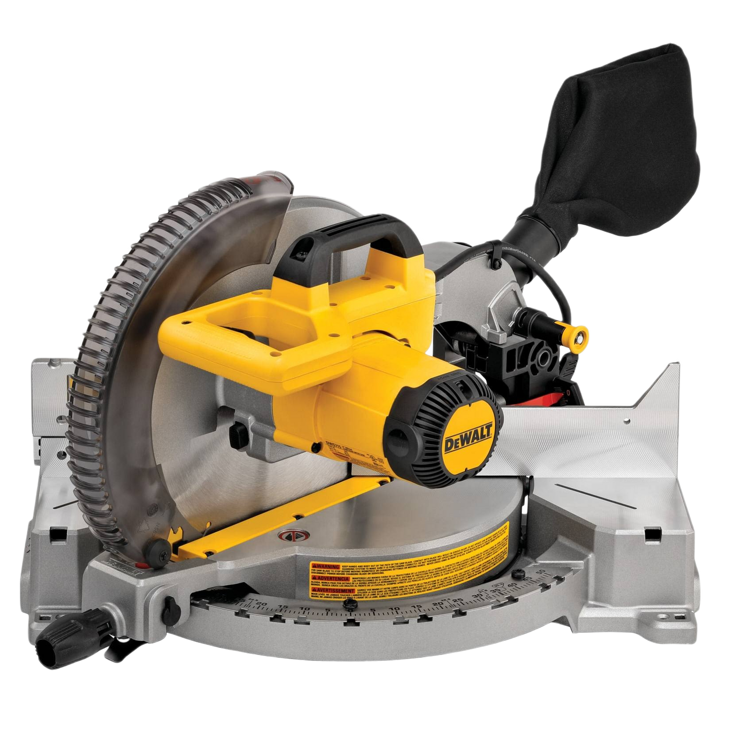 Yellow and gray single-bevel compound miter saw in power tools for precise cutting in home improvement projects