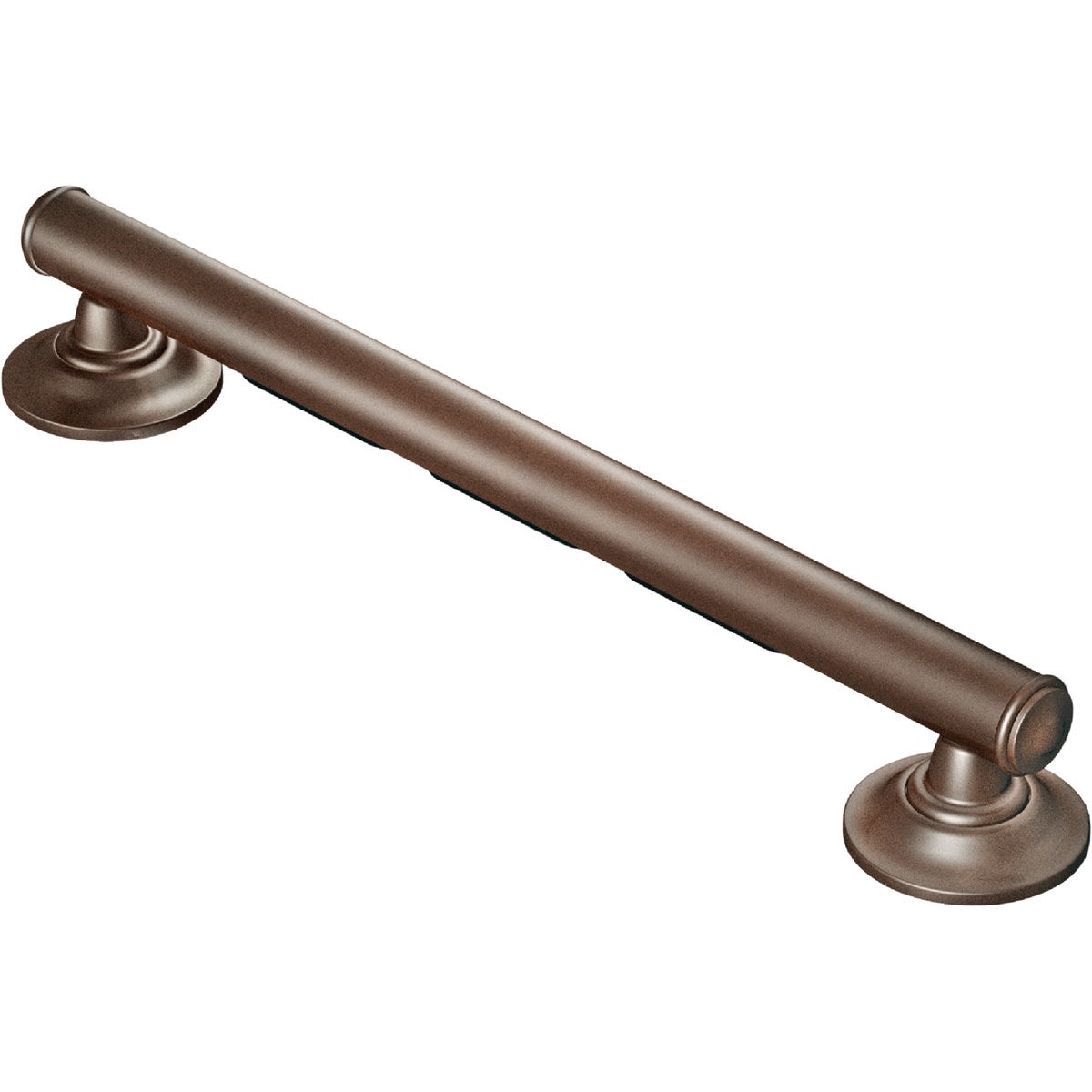 Old World Bronze designer grab bar with textured grip pad for home improvement and safety support tasks