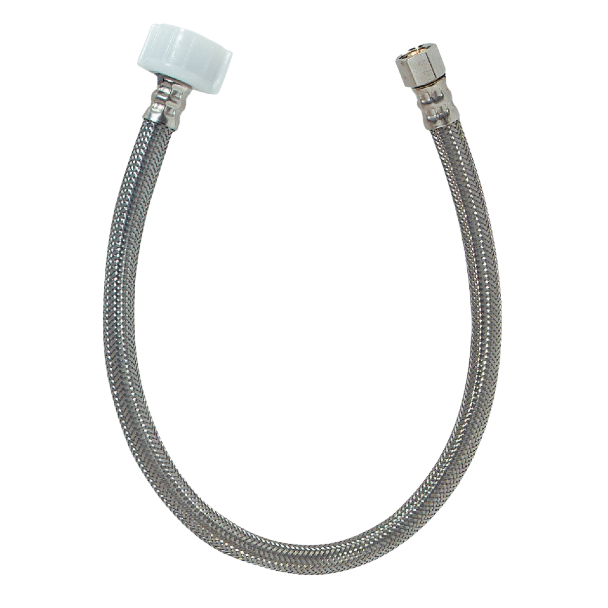 Flexible braided metal toilet connector with PVC core for plumbing repair and faucet parts under $50 collection