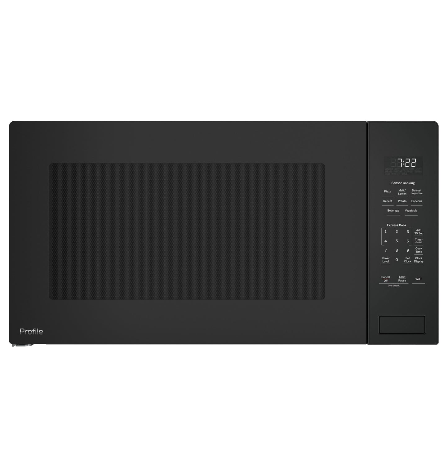Black built-in sensor microwave oven with digital display and control panel from Microwaves and Kitchen & Kitchenware collections