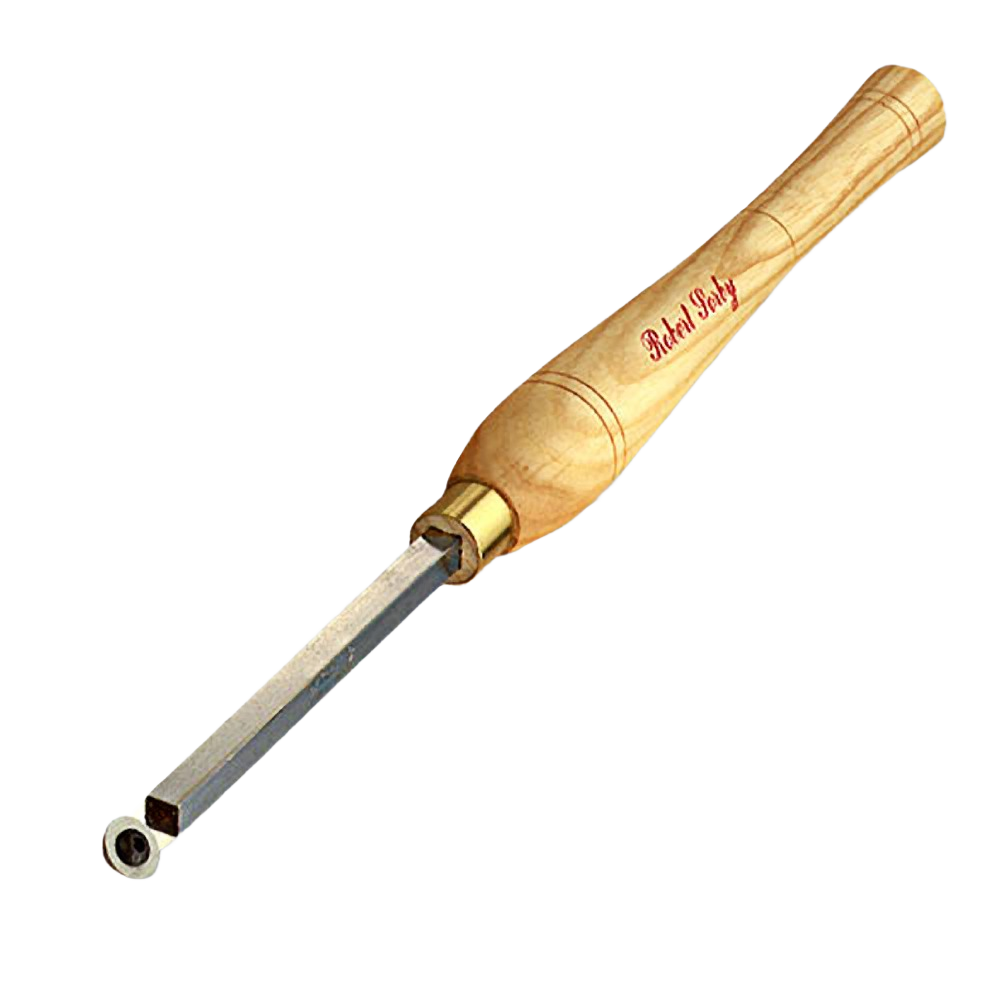 Wood-handled internal shear scraper with metal blade for precise woodworking and home improvement tasks