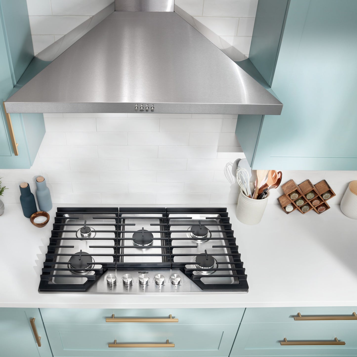 36-inch Gas Cooktop with 5 Burners and EZ-2-Lift™ Hinged Cast-Iron Grates