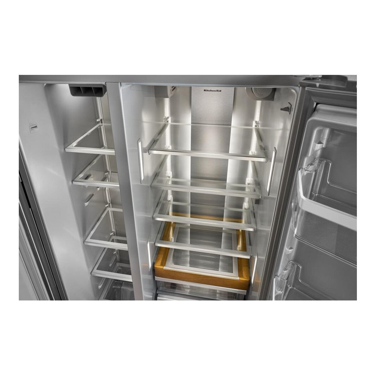28.7 Cu. Ft. 36-Inch Side-by-Side Refrigerator with Exterior Ice and Water Dispenser in PrintShield® Stainless Steel