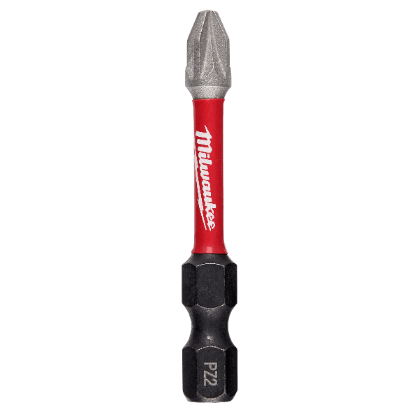 Red and black Milwaukee impact Pozidriv drill bit for tool accessories and power tool collections under $50
