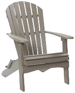 Berlin Gardens Folding Adirondack Chair for Outdoor Comfort