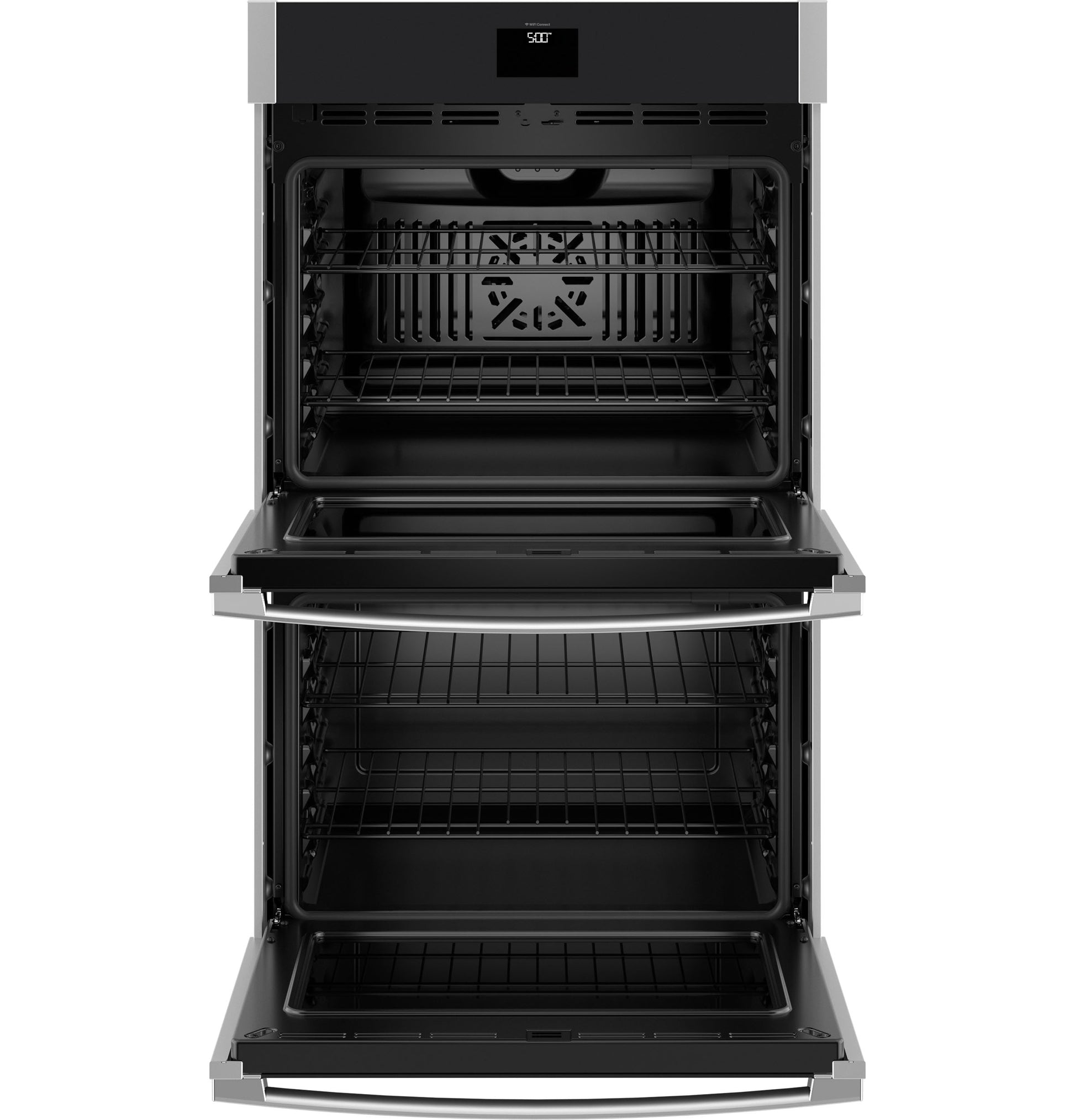 Built-in stainless steel smart convection double wall oven with self-clean and no preheat air fry features from Double Wall Ovens collection
