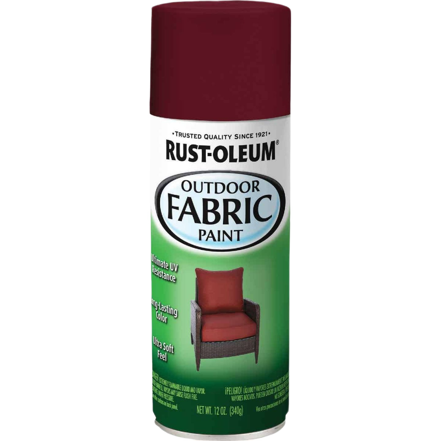 spray paint for garden Rust-Oleum Outdoor Fabric Spray Paint Dark Red, 12 Oz