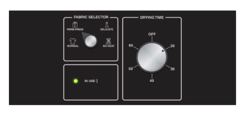 27" Rear Control Single Dryer - (Electric) Push-To-Start (Not for Residential Use)