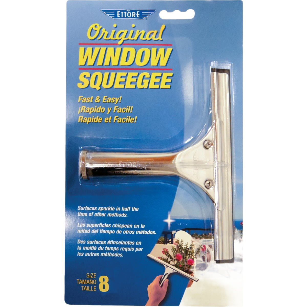 Professional-grade window squeegee with replaceable rubber blade for effective cleaning in the Cleaning Tools under $50 collection