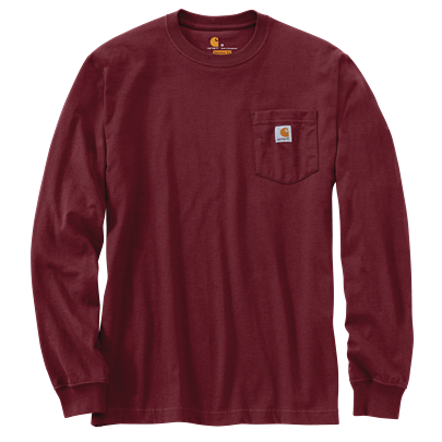 Carhartt Men's Loose Fit Heavyweight Long-Sleeve Pocket T-Shirt