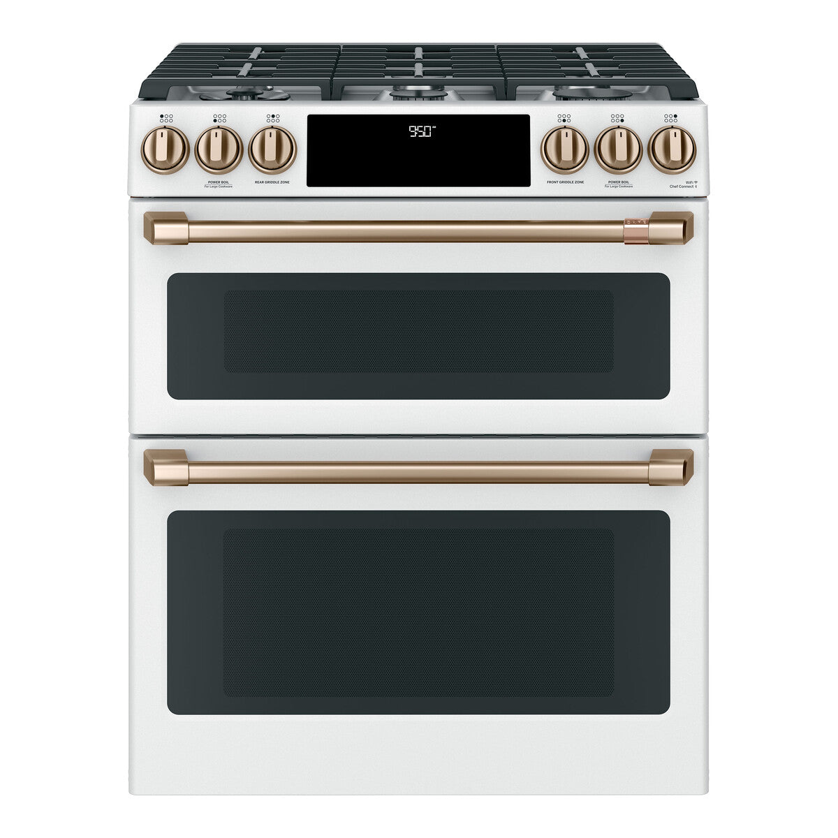 CAFÉ™ 30" Smart Slide-In, Front-Control, Dual-Fuel, Double-Oven Range with Convection