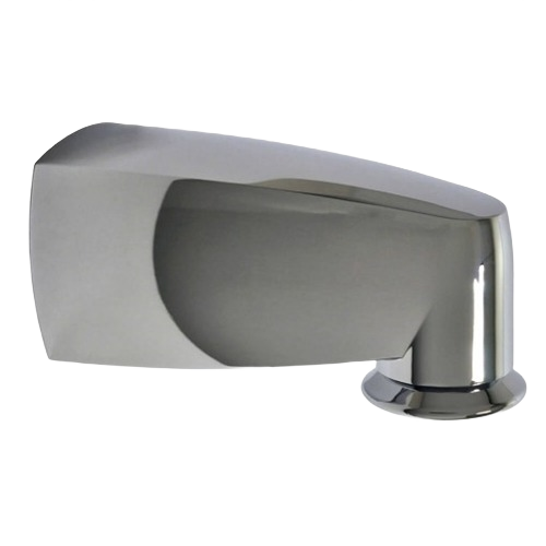 Chrome pull-down diverter tub spout for shower and bathtub repair in plumbing parts and home improvement collections