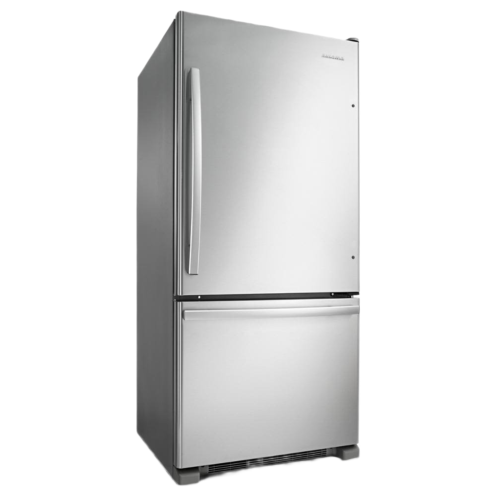 29-inch wide stainless steel bottom-freezer refrigerator with EasyFreezer™ drawer in appliances and kitchenware collection