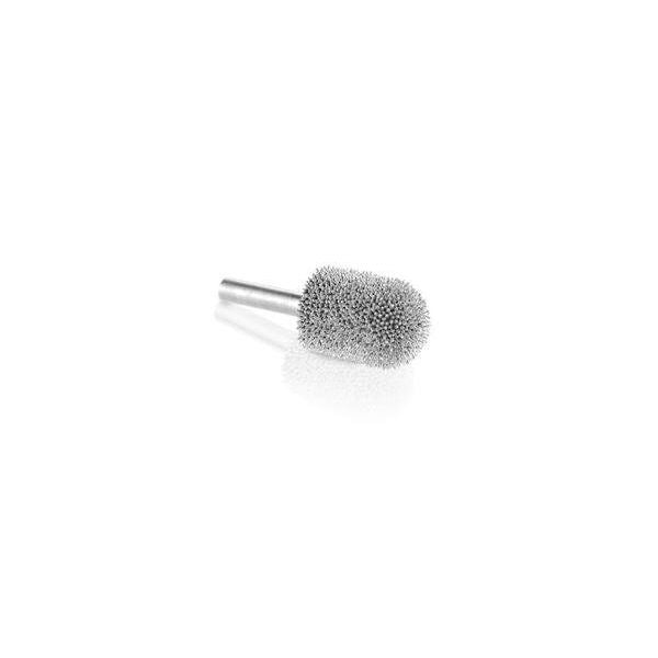 Coarse steel ball-nose burr with 1/4-inch shaft for precision grinding in tools and home improvement tasks