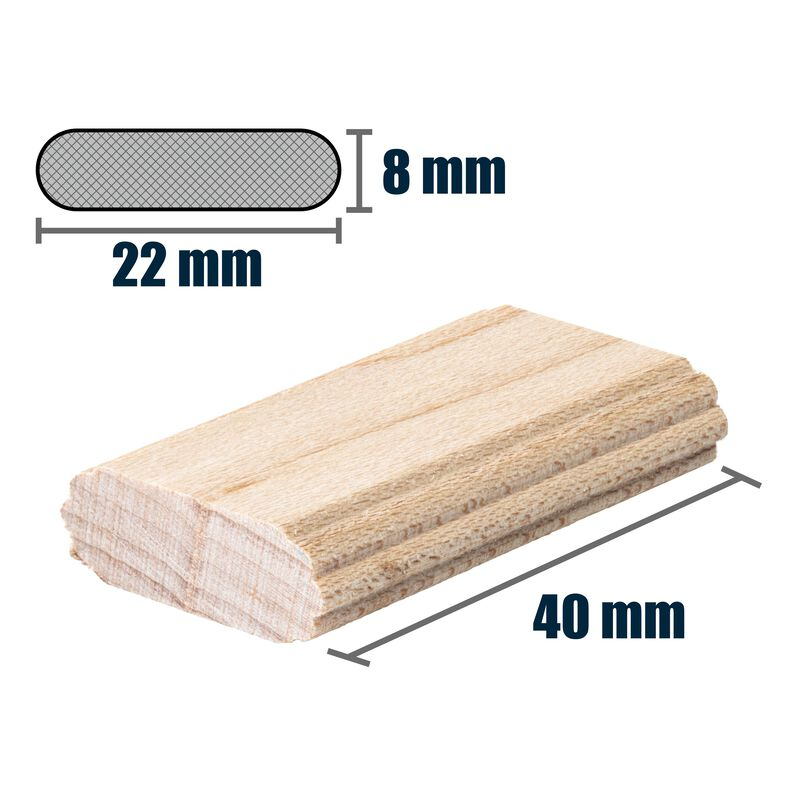 KREG MortiseMate™ 8mm Hardwood Loose Tenons, 50-Pack