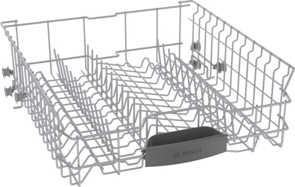 Lower rack dishwasher basket with adjustable tines for plates and cookware from Bosch Appliances collection