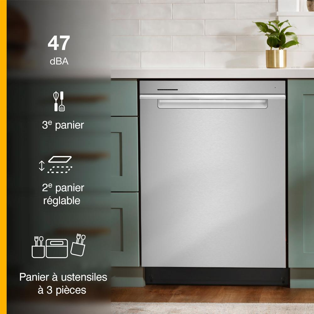 24” Stainless Steel Dishwasher with AI Intelligent Wash - 47 dBA
