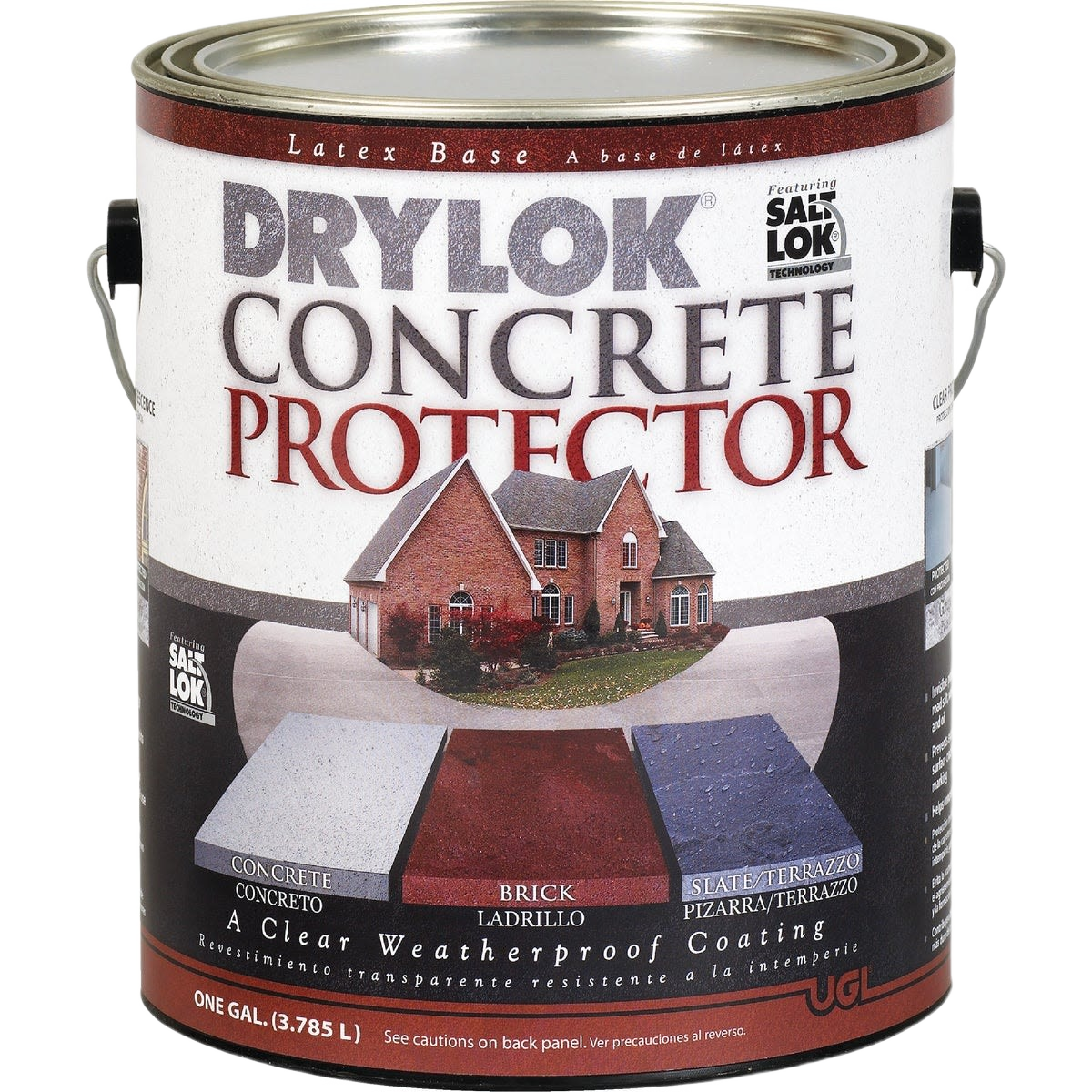 One-gallon container of clear concrete protector with weatherproof coating for home improvement projects